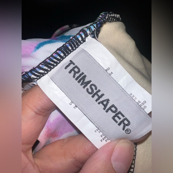 Trimshaper Control Leopard Print & Floral swimsuit size 18 EUC - Picture 6 of 8